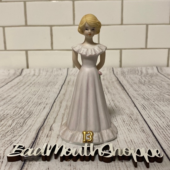 Enesco Other - Vintage Enesco Growing Up Birthday Girls Porcelain Figurine - Blonde, 13